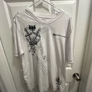 vertical | affliction type design shirt | never worn 🔥🔥